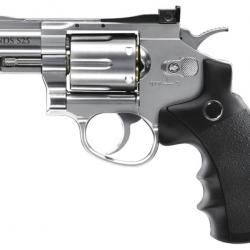 Revolver CO2 Legends S25 canon 2.5" chromé cal4.5mm 6cps SA/DA