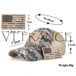 Casquette Brodee USA Camouflage, Couleur: Vert