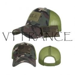 Casquette Brodee USA Camouflage, Couleur: Army Green