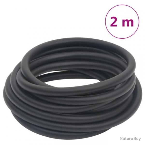 Tuyau d'air hybride noir 2 m caoutchouc et PVC