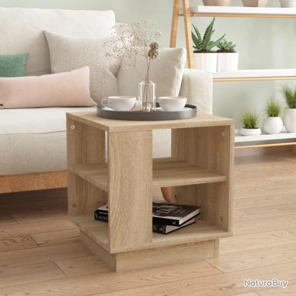 Table basse Chne sonoma 40x40x43 cm Bois d'ingnierie