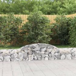 Paniers à gabions arqués 7 pcs 300x30x40/60 cm fer galvanisé