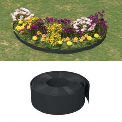 Bordure de jardin noir 10 m 20 cm polyéthylène