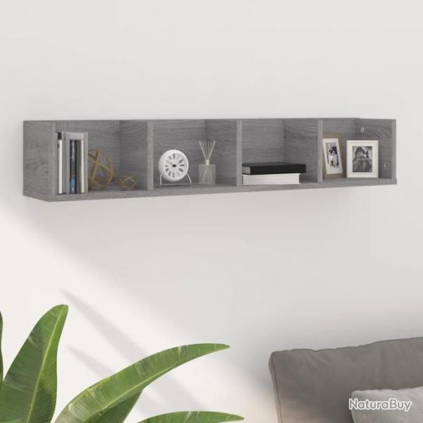 tagre murale  CD Sonoma gris 100x18x18 cm Bois d'ingnierie