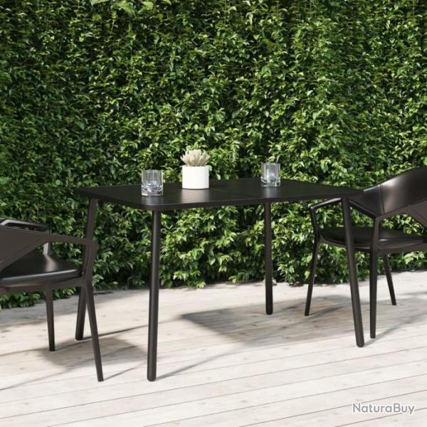 Table de jardin anthracite 110x80x71 cm acier