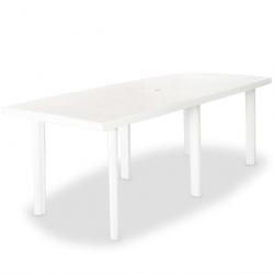 Table de jardin Blanc 210 x 96 x 72 cm Plastique