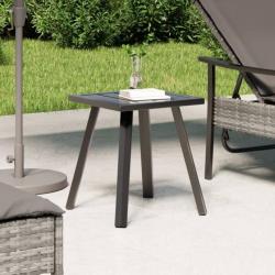 Table de jardin anthracite 34x34x38 cm acier