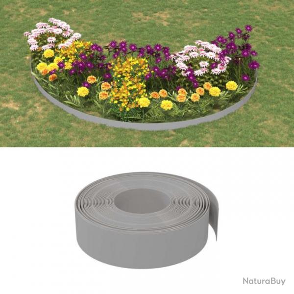 Bordure de jardin gris 10 m 15 cm polythylne