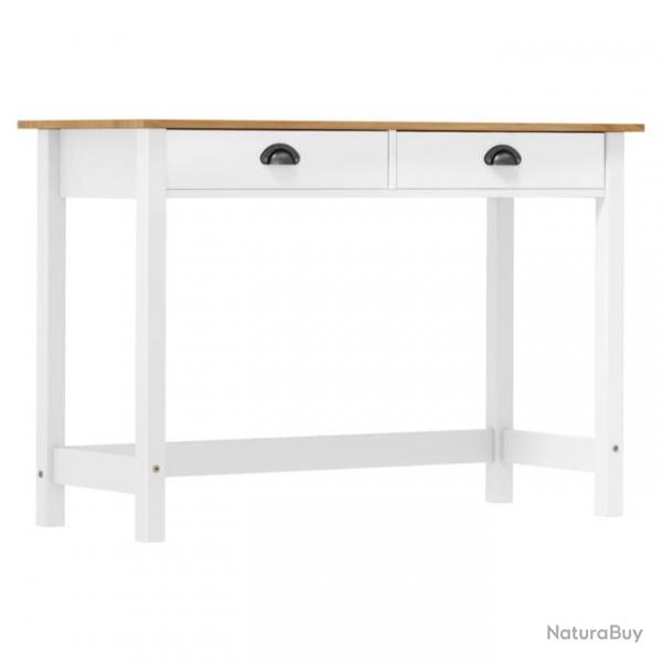 Table console Hill avec 2 tiroirs 110x45x74 cm Bois pin massif