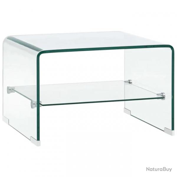 Table basse Clair 50 x 45 x 33 cm Verre tremp