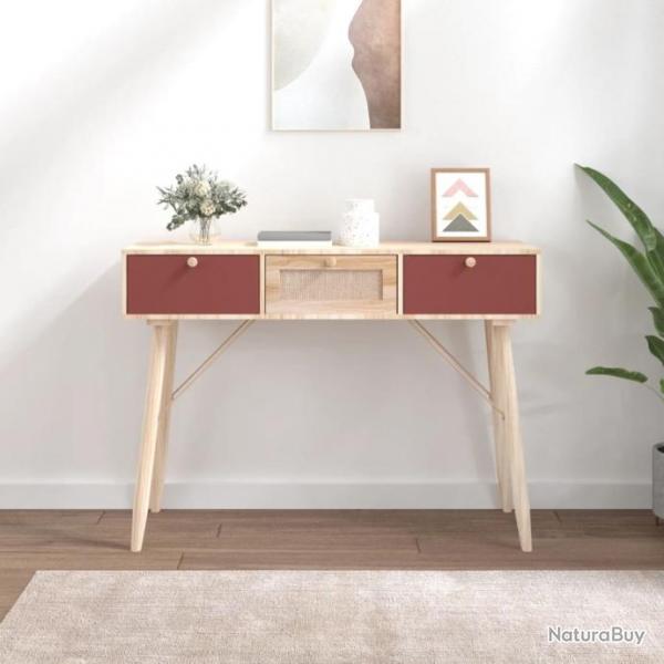 Table console avec tiroirs 105x30x75 cm bois d'ingnierie