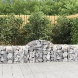 Paniers à gabions arqués 3 pcs 200x50x60/80 cm Fer galvanisé