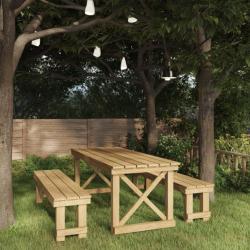 Mobilier de salle à manger de jardin 3 pcs Bois de pin imprégné