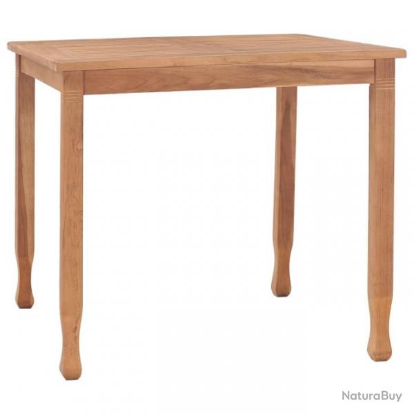 Table  dner de jardin 85x85x75 cm Bois de teck massif