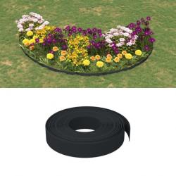 Bordure de jardin noir 10 m 10 cm polyéthylène