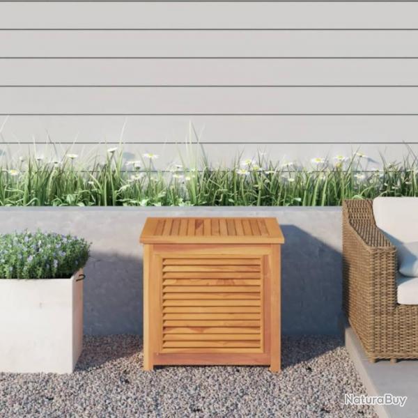 Bote de rangement de jardin et sac 60x50x58cm bois massif teck