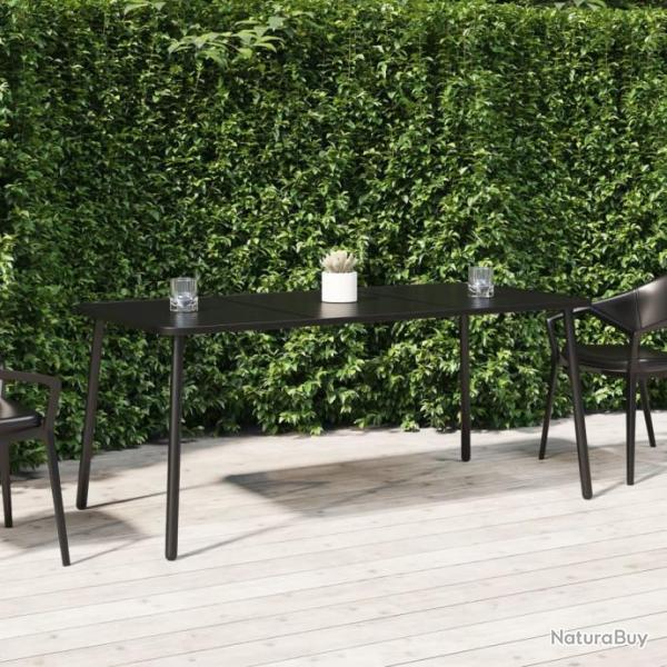 Table de jardin anthracite 165x80x71 cm acier