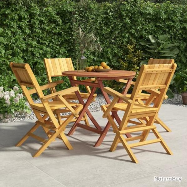 Ensemble  dner de jardin 5 pcs Bois de teck massif