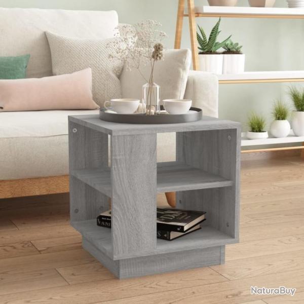 Table basse Sonoma gris 40x40x43 cm Bois d'ingnierie