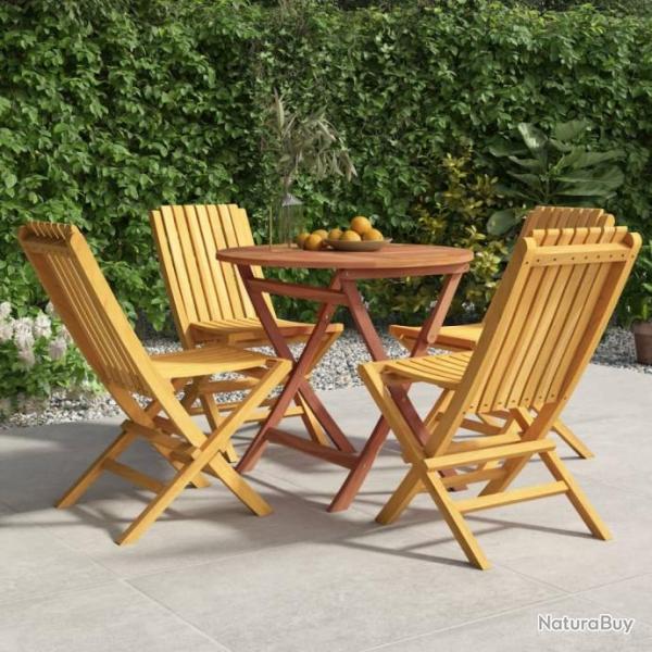 Ensemble  dner de jardin 5 pcs Bois de teck massif