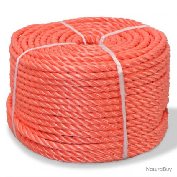 Corde torsade Polypropylne 12 mm 100 m Orange