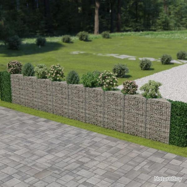 Mur de gabion Acier galvanis 630 x 30 x 100 cm