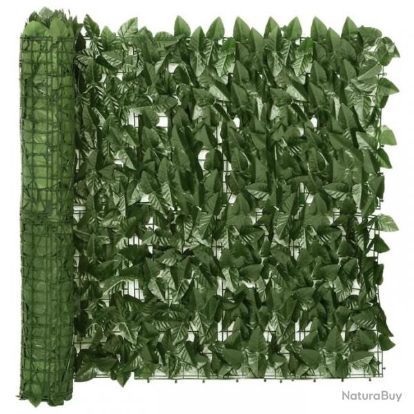 cran de balcon avec feuilles vert fonc 400x75 cm