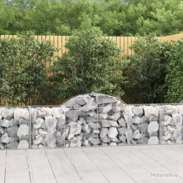 Paniers  gabions arqus 6 pcs 200x50x60/80 cm Fer galvanis