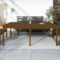 Table de jardin marron miel 203,5x100x76 cm bois massif de pin