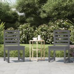 Chaises de jardin 2 pcs gris 40,5x48x91,5 cm bois massif de pin