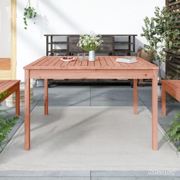 Table de jardin 121x82,5x76 cm bois massif de douglas