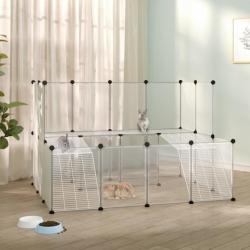 Cage pour petits animaux Transparent 143x107x93 cm PP et Acier