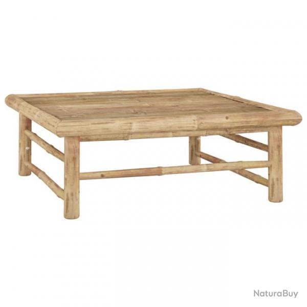 Table de jardin 65x65x30 cm Bambou