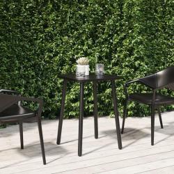 Table de jardin anthracite 50x50x71 cm acier