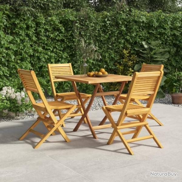 Ensemble  dner de jardin 5 pcs Bois de teck massif