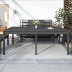Table de jardin gris 203,5x100x76 cm bois massif de pin