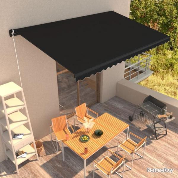 Auvent manuel rtractable 500x300 cm Anthracite