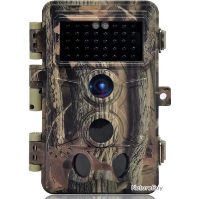 Caméra de Chasse Caméra de Surveillance Étanche 26 LEDs 12MP 1080P HD Grand Angle 120 ° Capteur