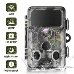 Camera de chasse WIFI 20MP 1296P 850nm LED IR Vision Nocturne