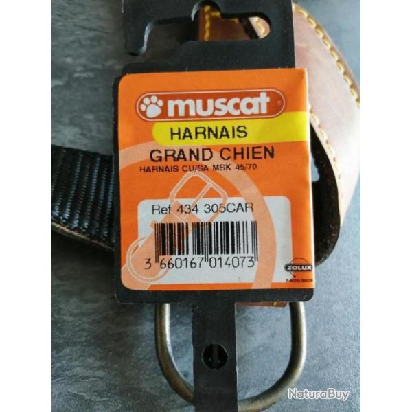 Harnais neuf Muscat  pour chien 45/70