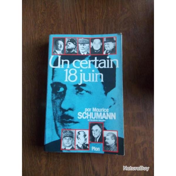 UN CERTAIN 18 JUIN DE MAURICE SCHUMANN