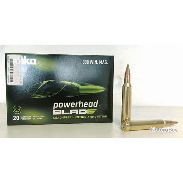 20 munitions SAKO 300WIN POWERHEAD BLADE 11.0G 175GR