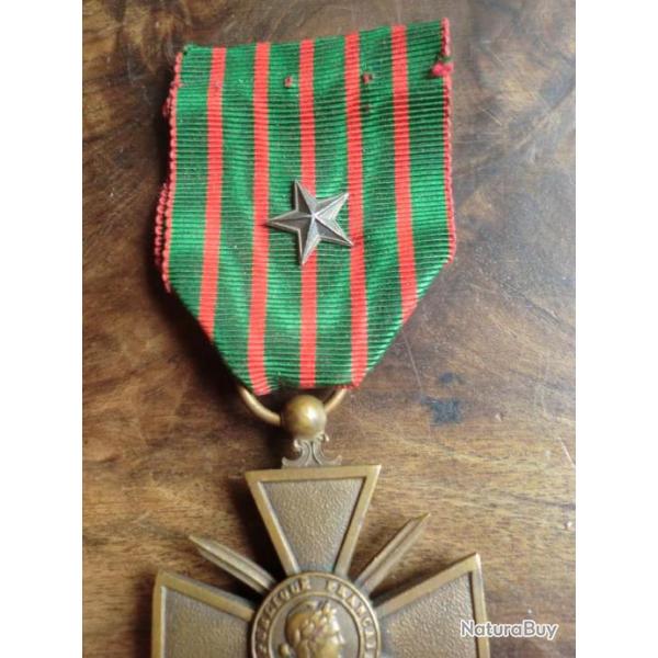 medaille CROIX DE GUERRE 14/15   1 ETOILES   WW1