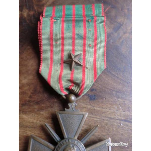 medaille CROIX DE GUERRE 14/15    ETOILES   WW1