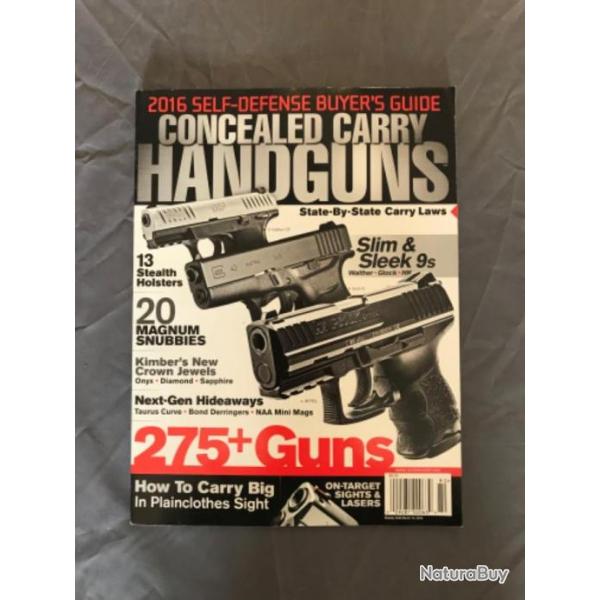 Magazine hors srie concealed carry handguns 2016