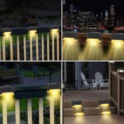 Lot de 16 Lampe de pont Solaire LED Imperméable lumière Extérieur jardin