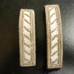 paire d'insignes militaire grades pour épaulettes de tenue de sortie d'officier français