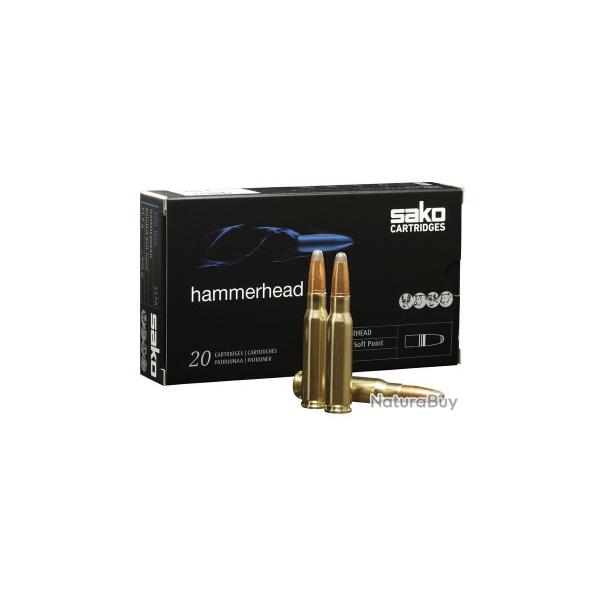 Munitions SAKO cal.300 win mag hammerhead 14,3g 220gr par 20