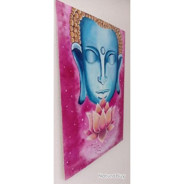 Peinture acrylique sur toile - Bouddha