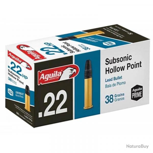 AGUILA 50 CARTOUCHES 22 LR SUBSONIC HOLLOW POINT LIVRAISON OFFERTE